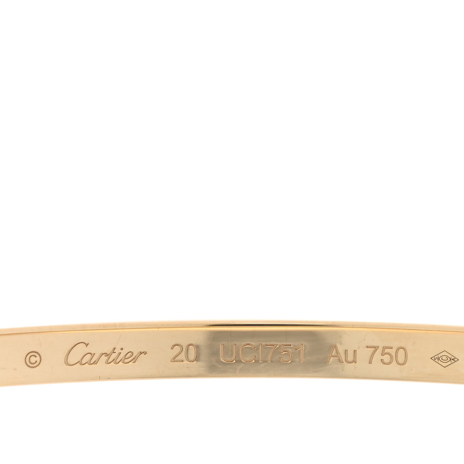 Cartier 18K Yellow Gold Small LOVE Bracelet 20 3 of 7
