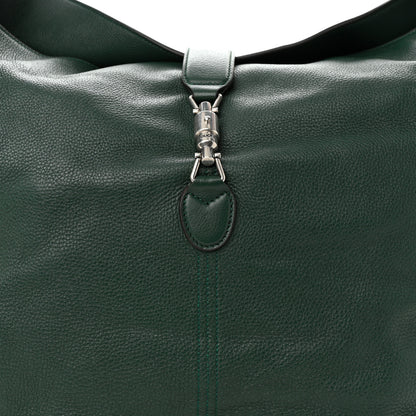 Gucci Amour Grane Calfskin Medium Jackie 1961 Crossbody Bag Green 8 of 10