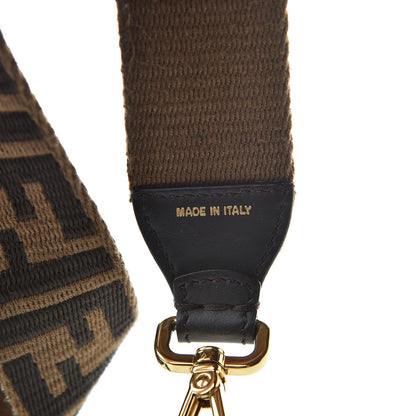 Fendi Ribbon Vitello Century FF 1974 Studded Strap You Fango Marrone Ebano 4 of 7