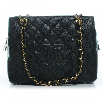 Chanel Caviar Quilted Petit Timeless Tote PTT Black 1 of 7