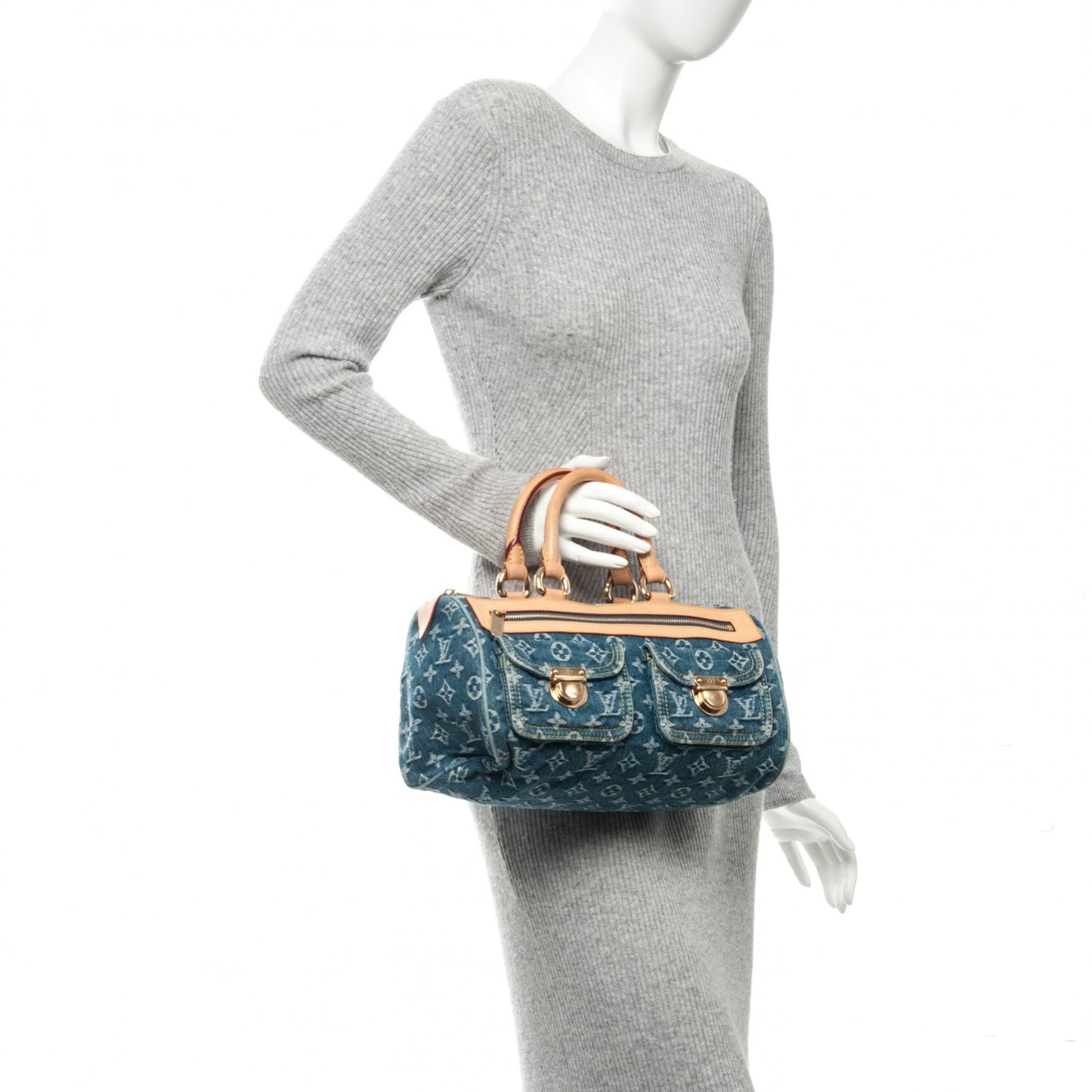 Monogram Denim Neo Speedy Blue