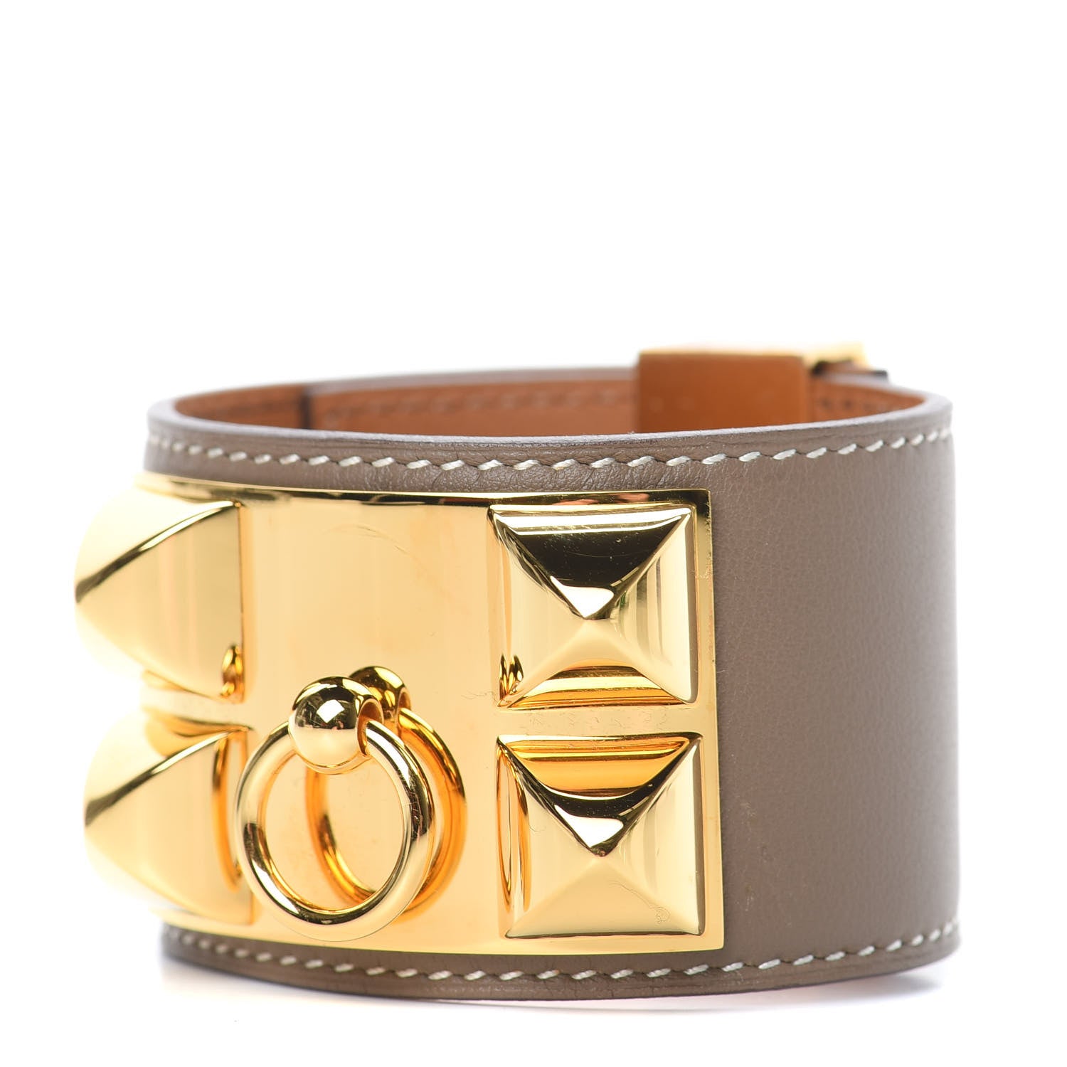 Hermes Swift Collier De Chien CDC Bracelet T2 Etoupe 1 of 6