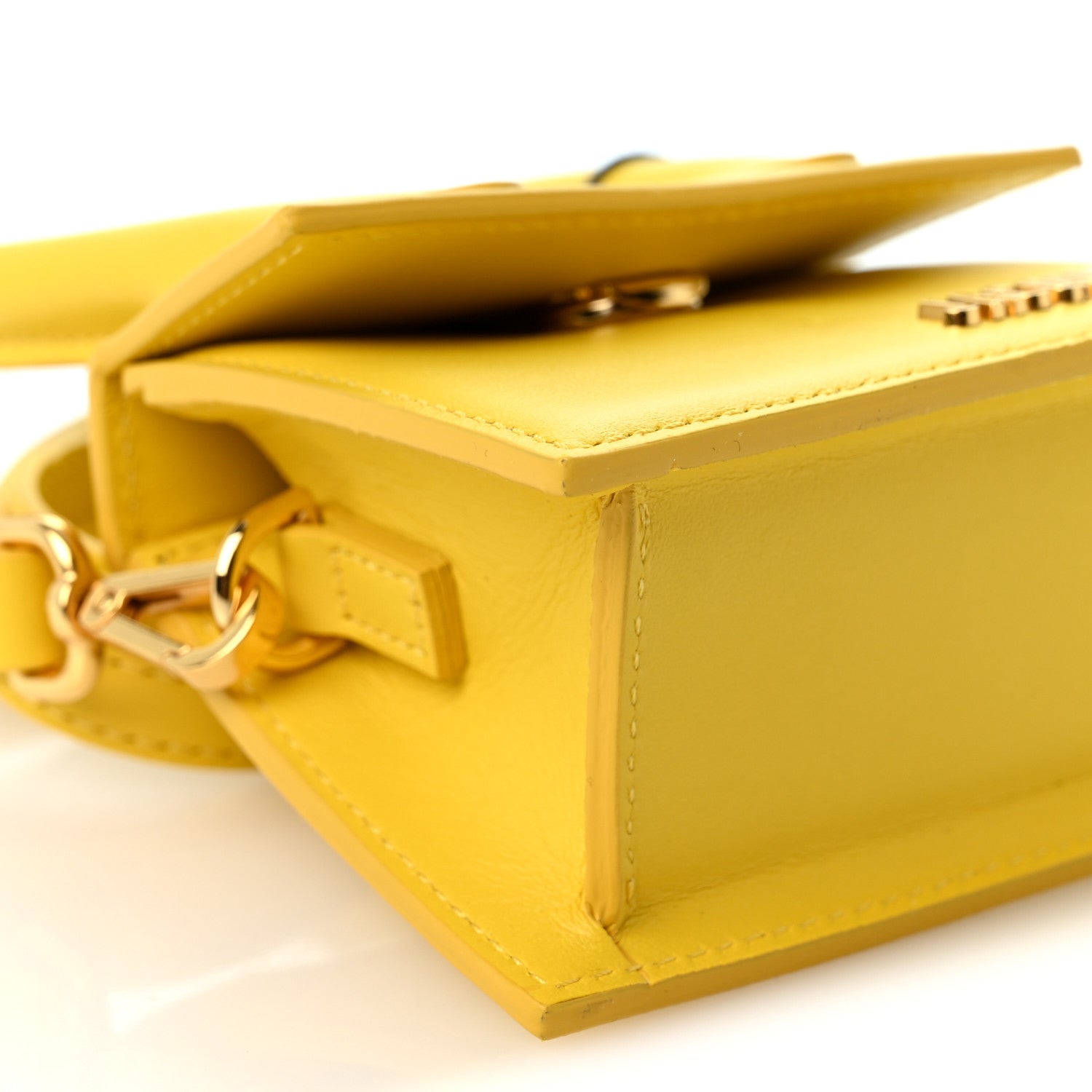Jacquemus Smooth Calfskin Le Chiquito Yellow 8 of 9
