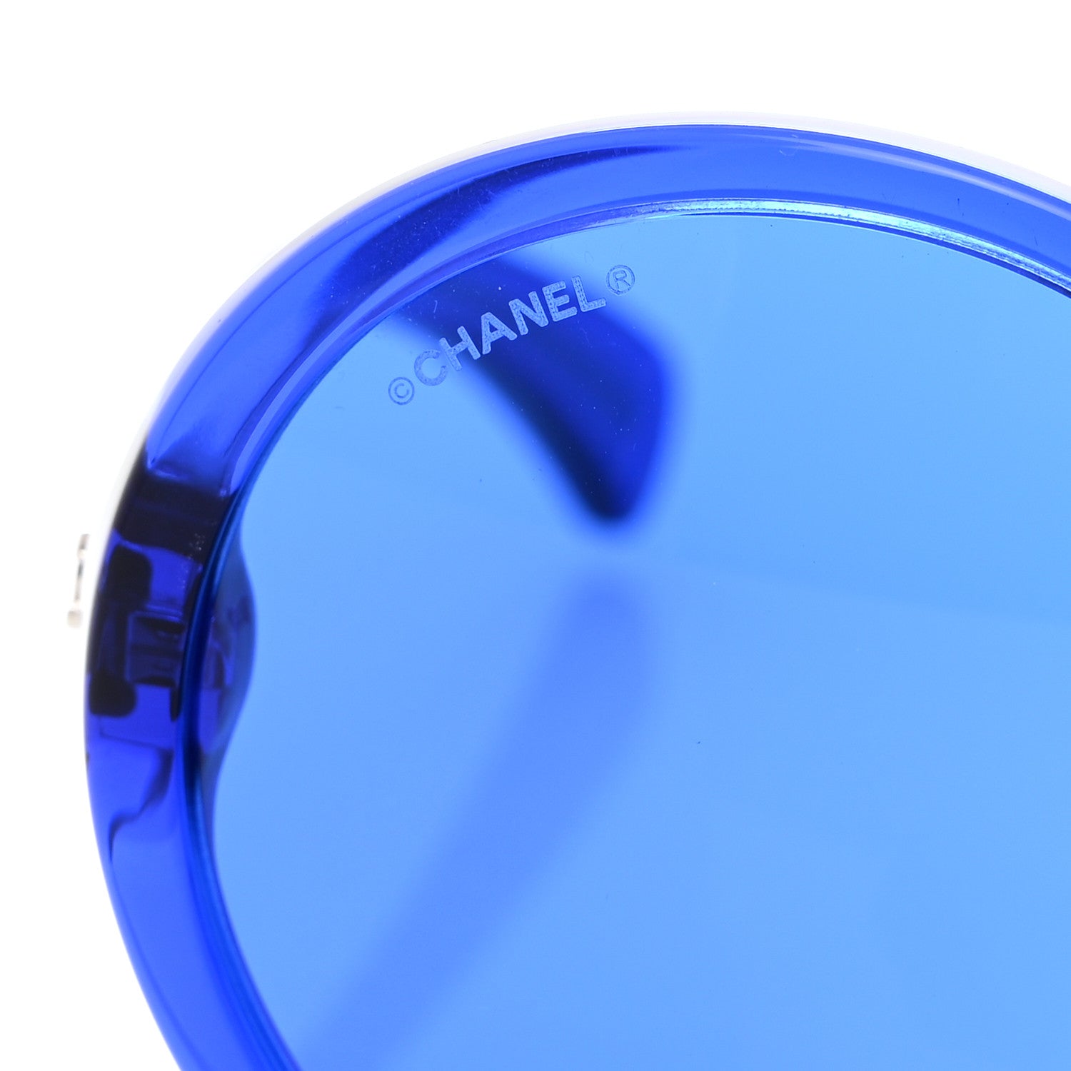 Chanel Acetate Round Sunglasses 71287A Blue 7 of 9