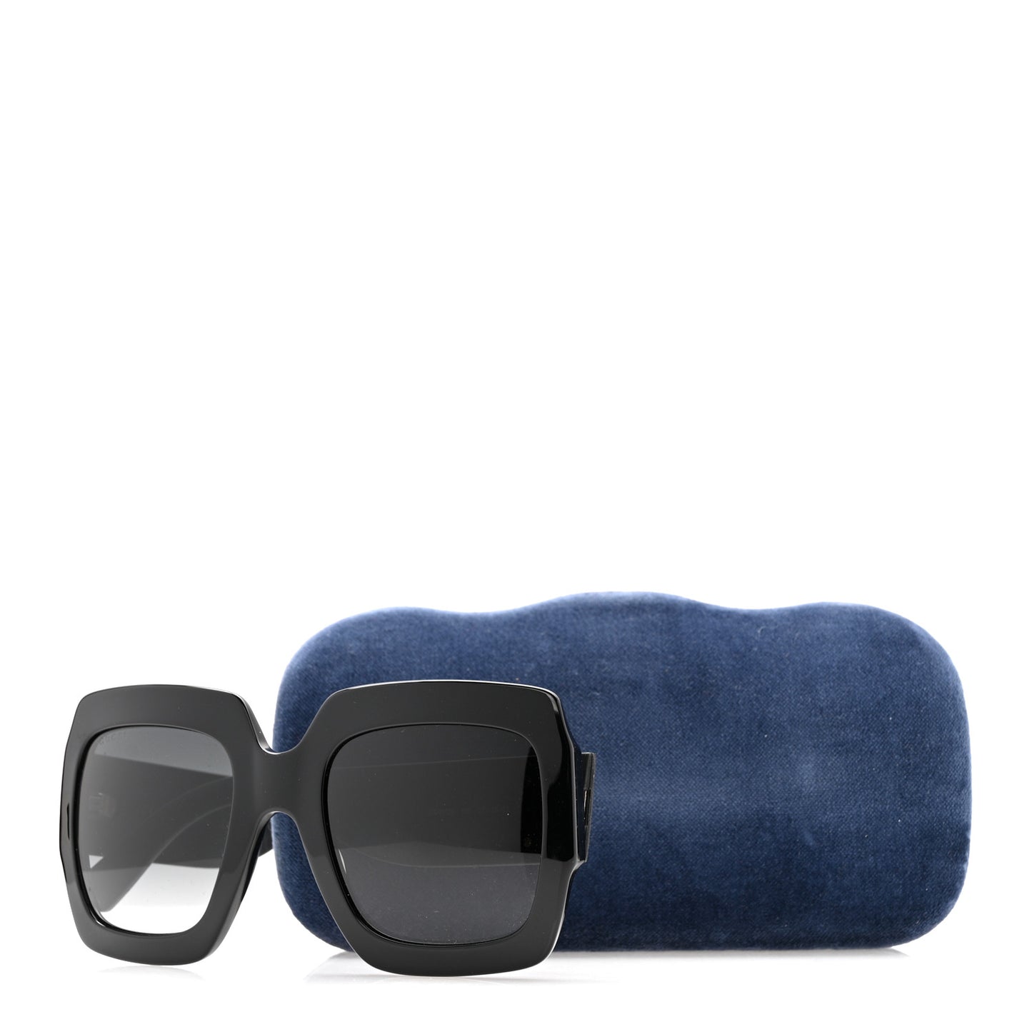 Square Frame GG0102S Sunglasses Glitter Black