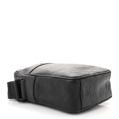 Louis Vuitton Calfskin Monogram Shadow Danube PM Black 4 of 11