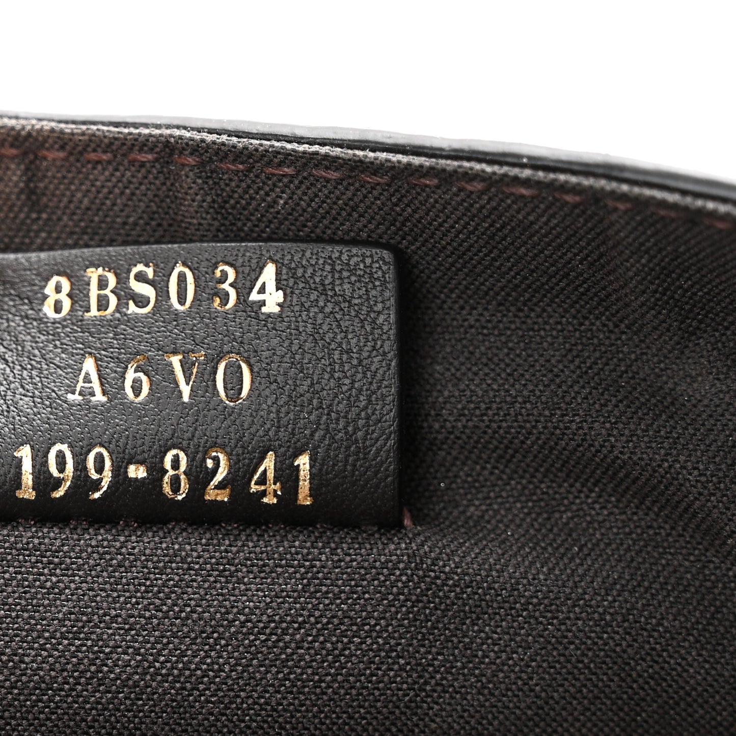 Glazed Fabric Vitello Century FF 1974 Mini Baguette Cage Mogano Panna Black