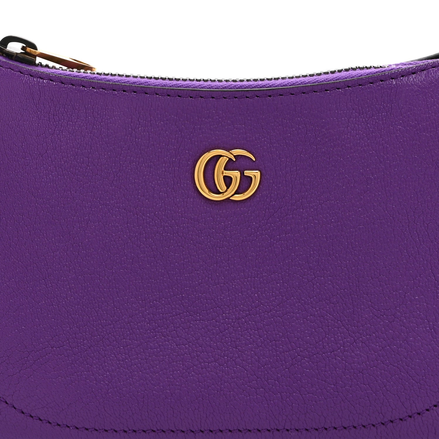 Gucci Goatskin Mini Aphrodite Shoulder Bag Shine Purple 8 of 10