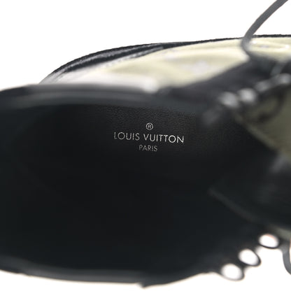 Louis Vuitton Suede Monogram Laureate Platform Desert Boots 40 Kaki Black 7 of 9
