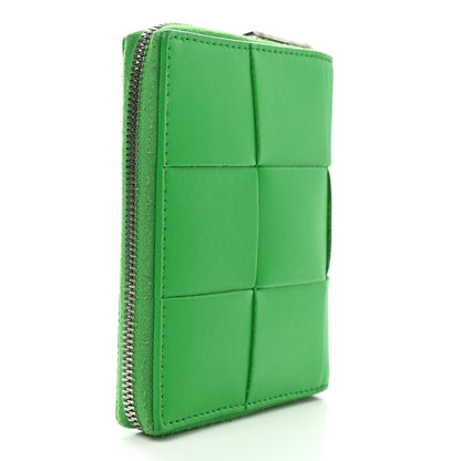 Bottega Veneta Nappa Maxi Intrecciato Zip Around Wallet Parakeet 3 of 7