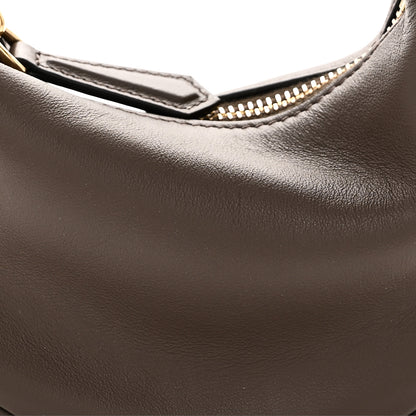 Fendi Vitello Grace New Matte Nano Fendigraphy Hobo Charm Dark Coffee 8 of 10