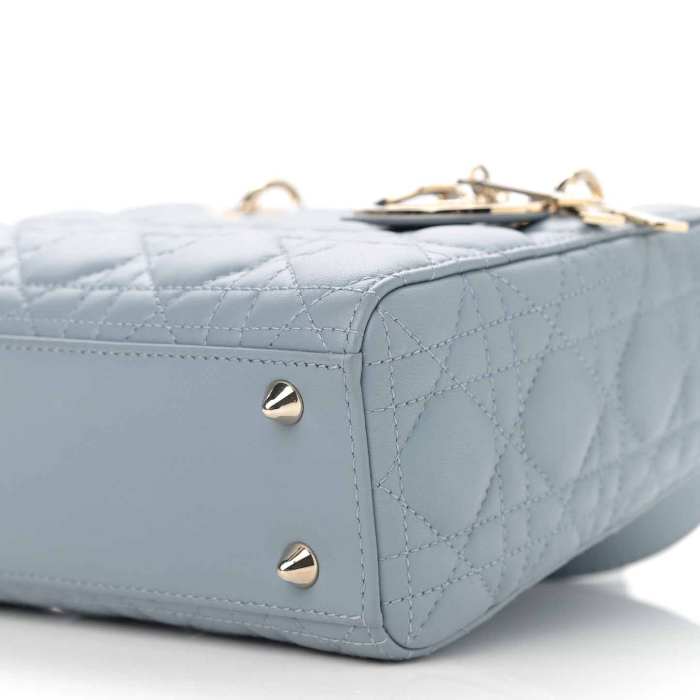 Lambskin Cannage Small My ABCDior Lady Dior Cloud Blue