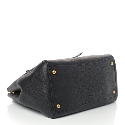 Prada Vitello Daino Shopping Tote Black 3 of 4