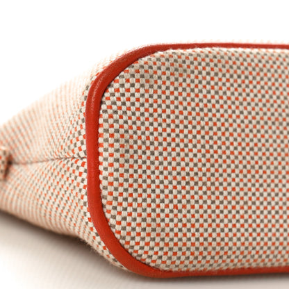 Hermes Cotton Canvas Crazy H Mini Bolide Case Orange Ficelle 8 of 9