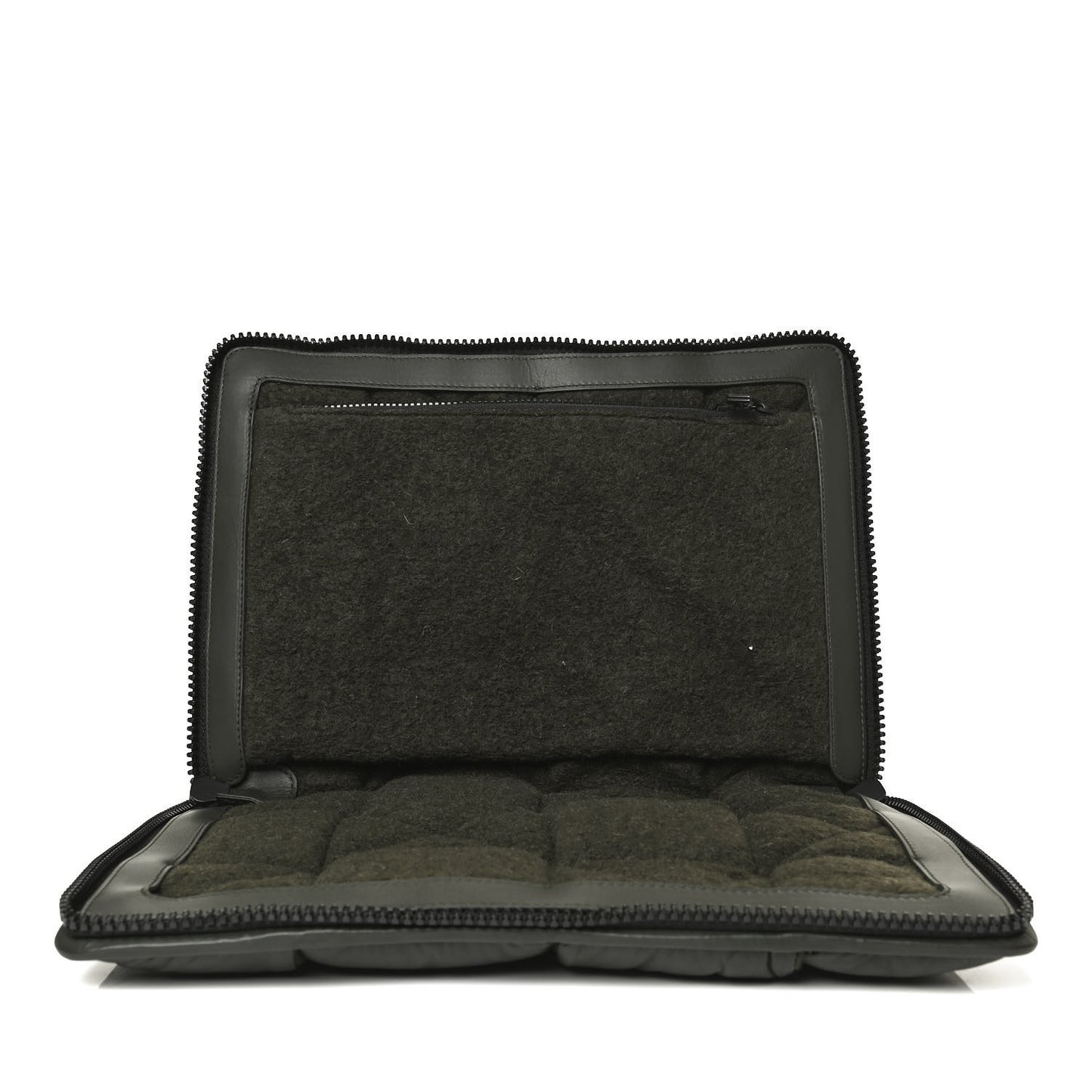 Calfskin Maxi Intrecciato Puffy Laptop Pouch Camping
