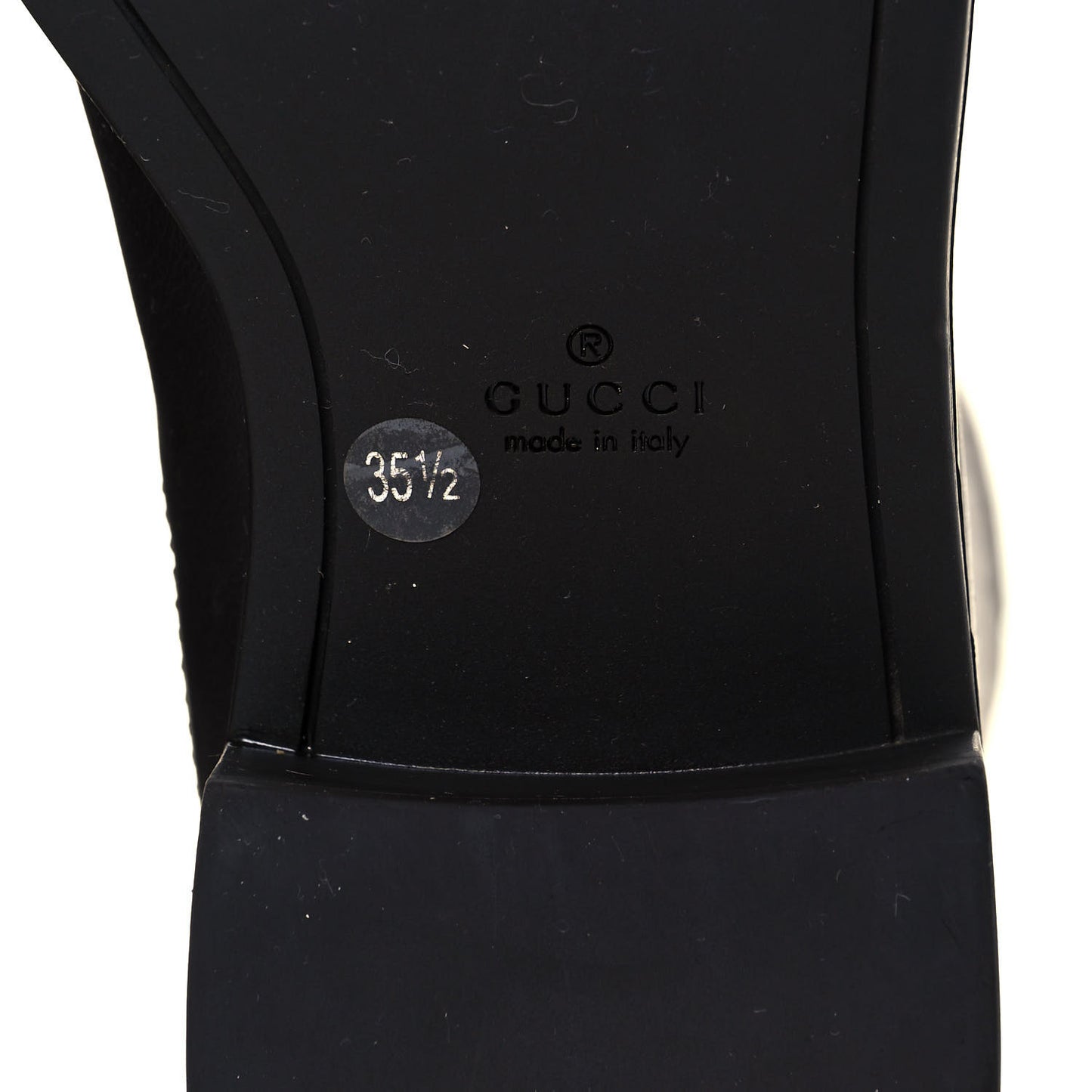 Guccissima Calfskin Miro Soft Knee High Riding Boots 35.5 Chocolate