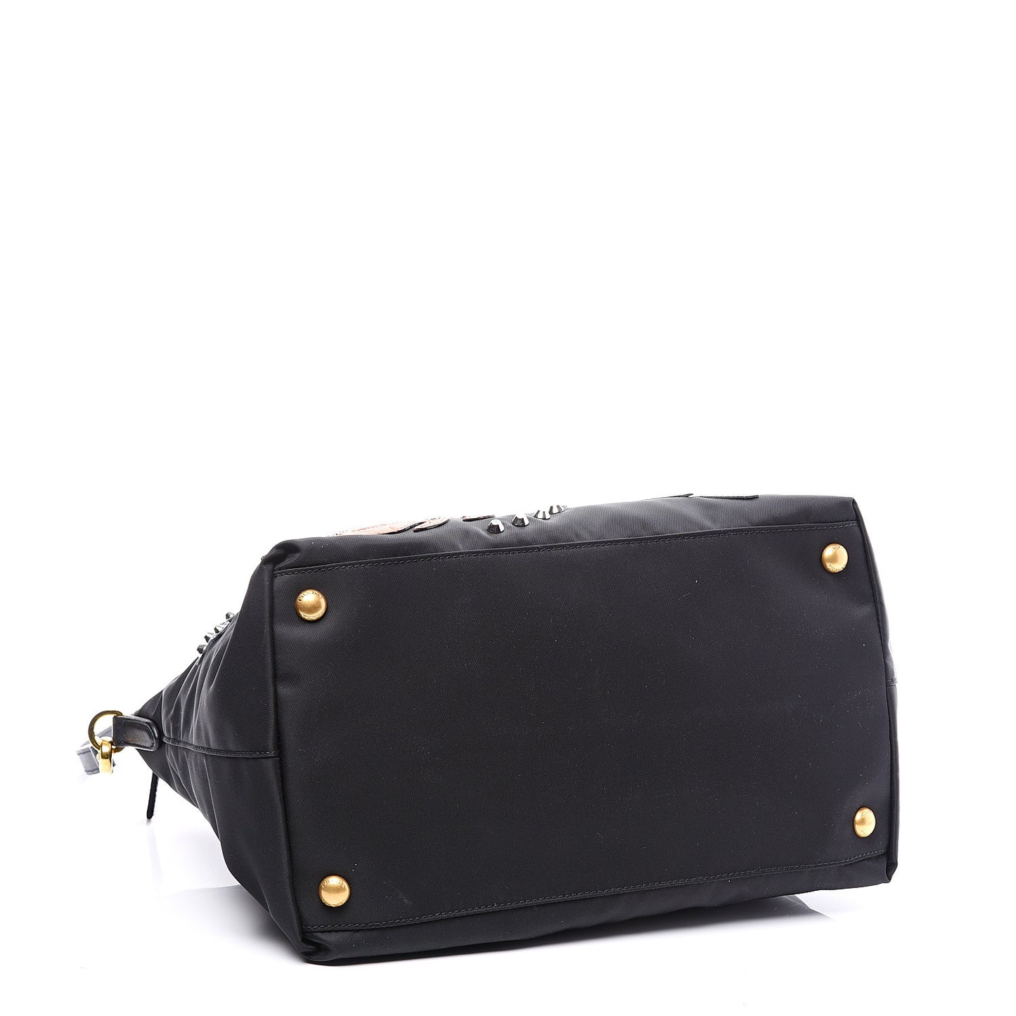 Nylon Tessuto Hawaii Tote Bag Black