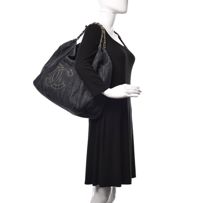 Chanel Denim XL Coco Cabas Tote Blue 2 of 13