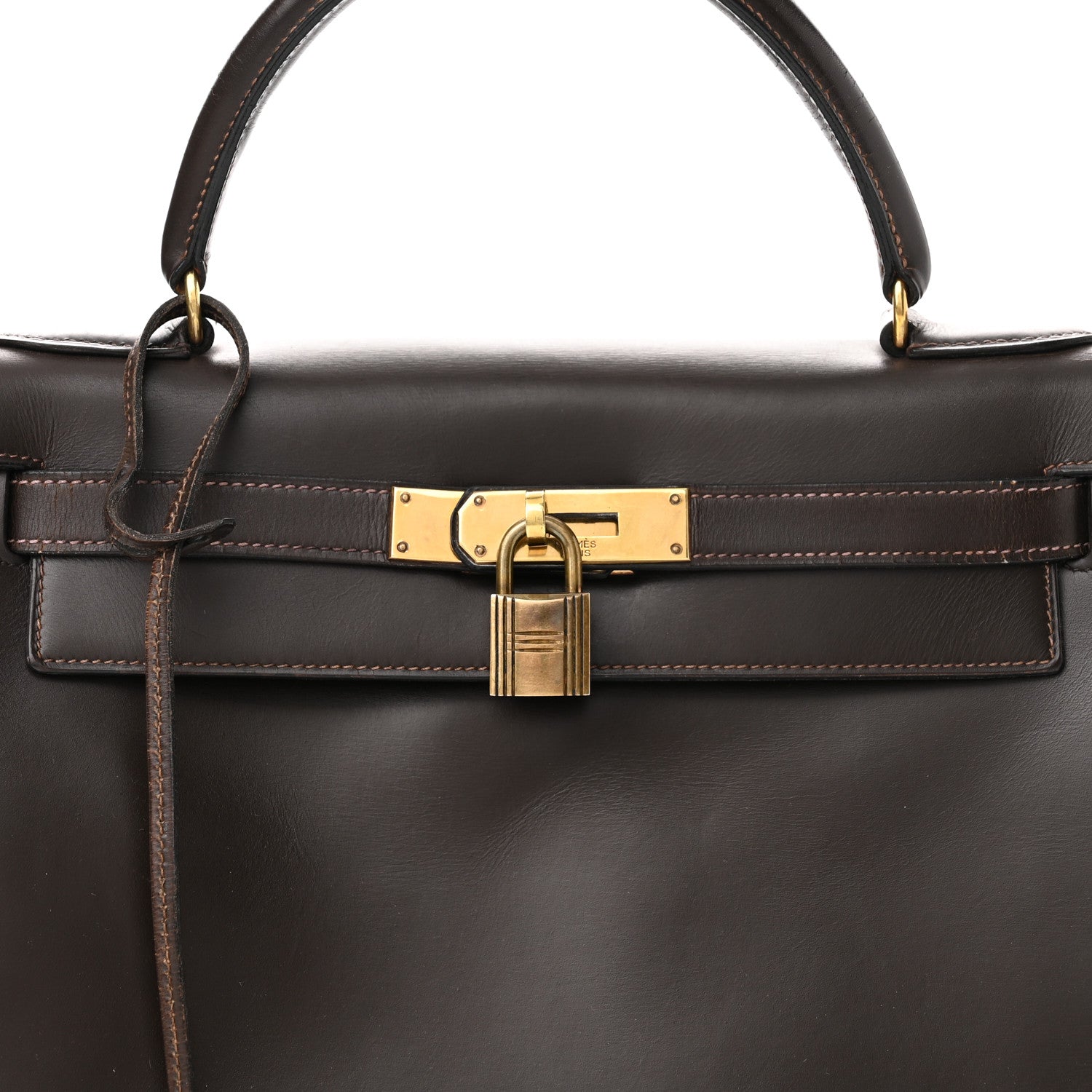 Hermes Box Kelly Retourne 28 Chocolate 8 of 21
