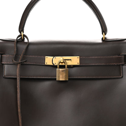 Hermes Box Kelly Retourne 28 Chocolate 8 of 21