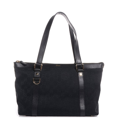 Gucci Monogram Medium Abbey Shoulder Bag Black 1 of 7