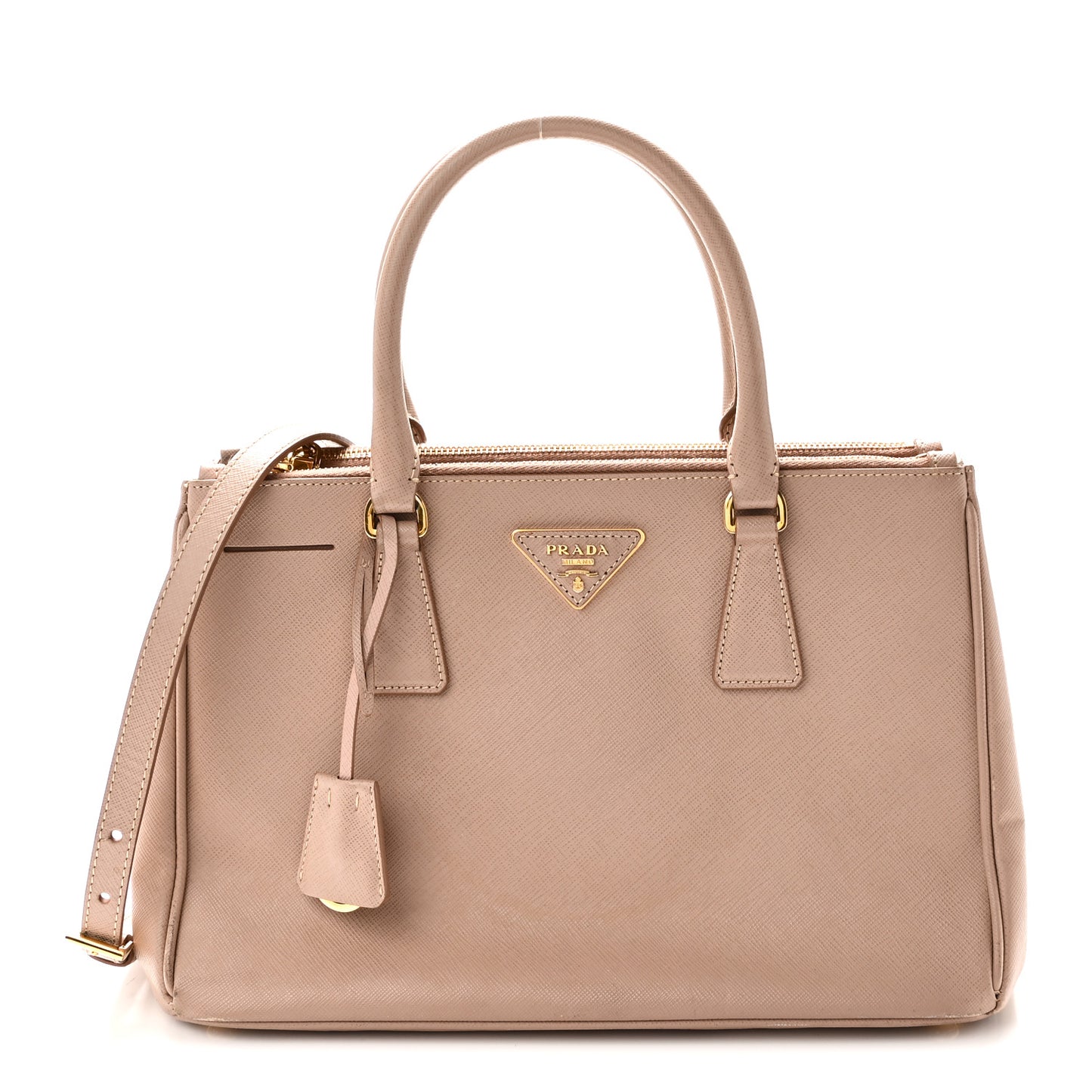 Saffiano Medium Galleria Double Zip Tote Cammeo