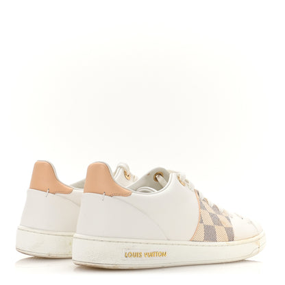 Louis Vuitton Damier Azur Front Row Sneaker 37.5 White 5 of 9