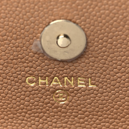 Chanel Caviar Quilted Business Affinity Clutch With Chain Flap Dark Beige 6 of 12