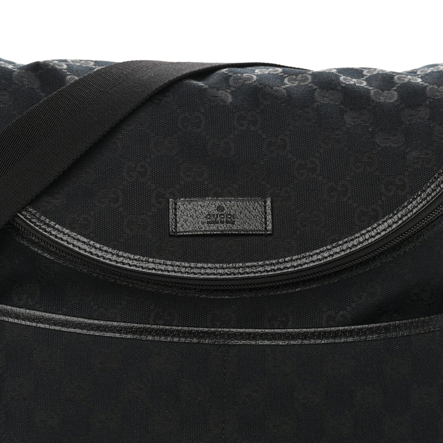 Monogram Large Diaper Bag Black