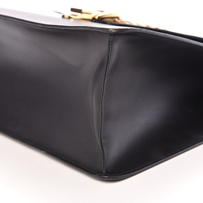 Gucci Calfskin Maxi Sylvie Top Handle Bag Black 16 of 18