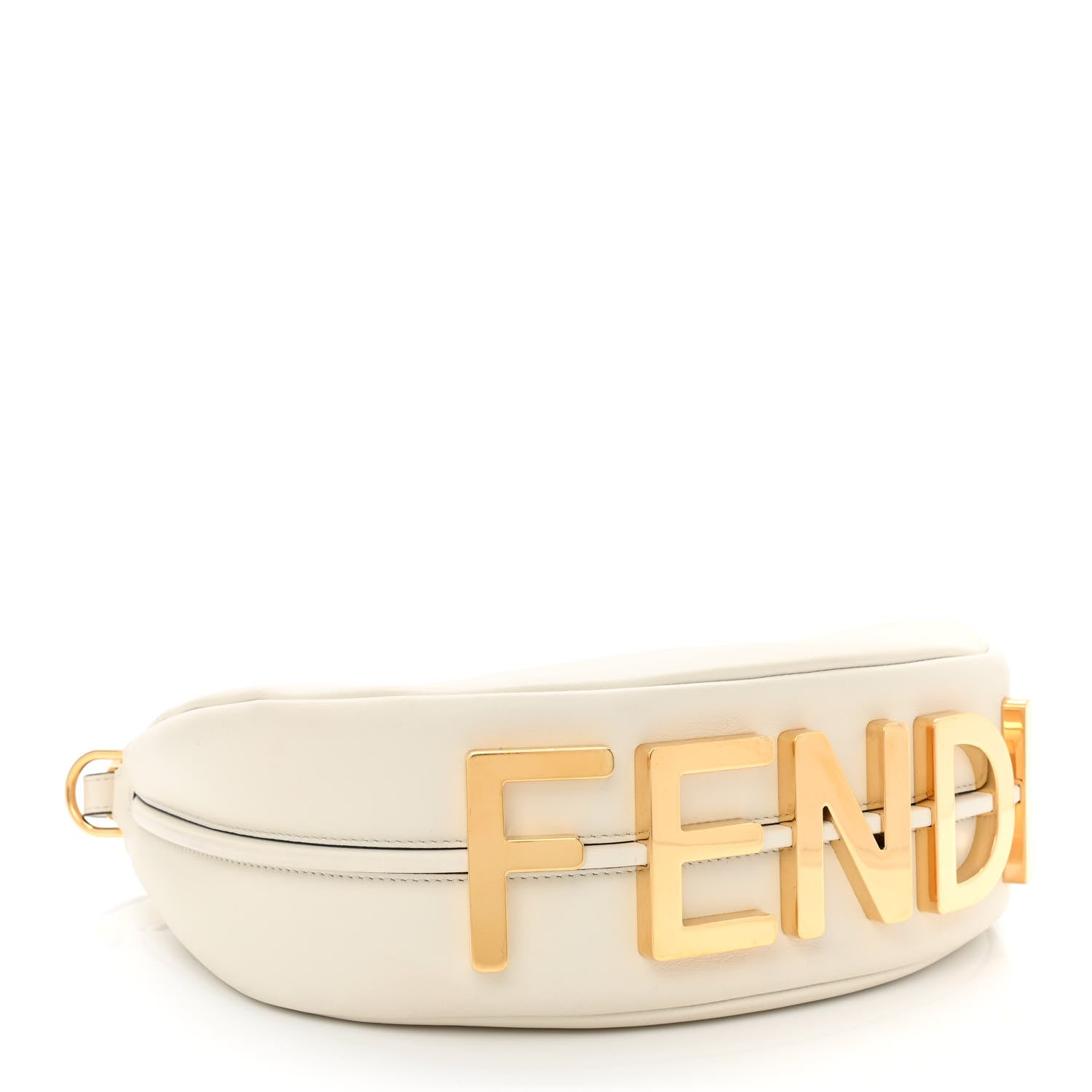 Fendi Vitello Grace Matte Small Fendigraphy Hobo Bag White Ice 4 of 11