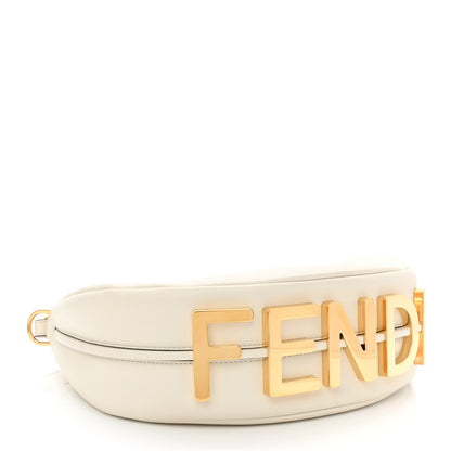Fendi Vitello Grace Matte Small Fendigraphy Hobo Bag White Ice 4 of 11