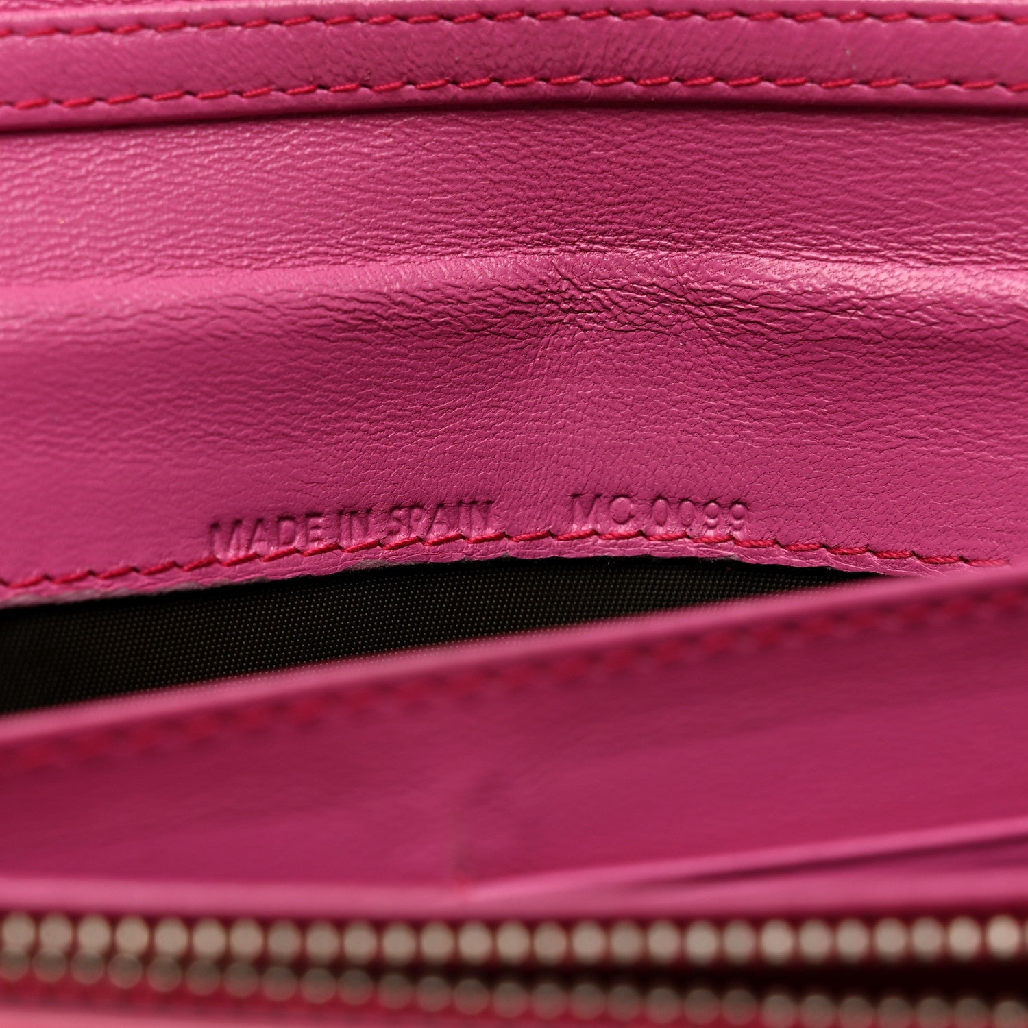 Christian Dior Patent Ultimate Rendez-vous Chain Wallet Fuchsia 8 of 14