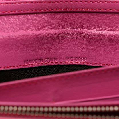 Christian Dior Patent Ultimate Rendez-vous Chain Wallet Fuchsia 8 of 14