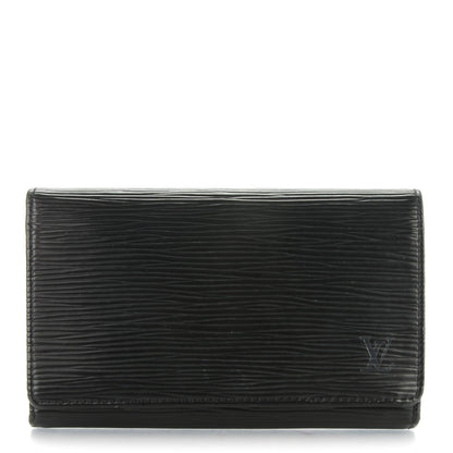 Louis Vuitton Epi Porte-Monnaie Billets Tresor Wallet Black 1 of 8