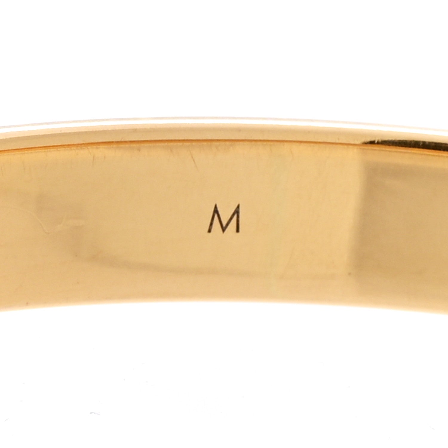 Louis Vuitton Brass Monogram Nanogram Cuff M Gold 5 of 6