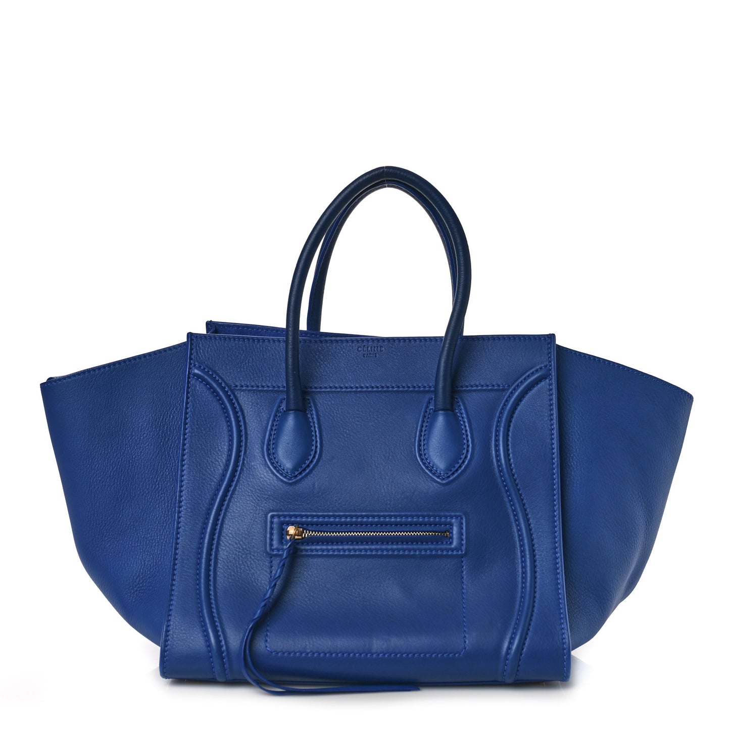 Supple Calfskin Medium Phantom Luggage Royal Blue