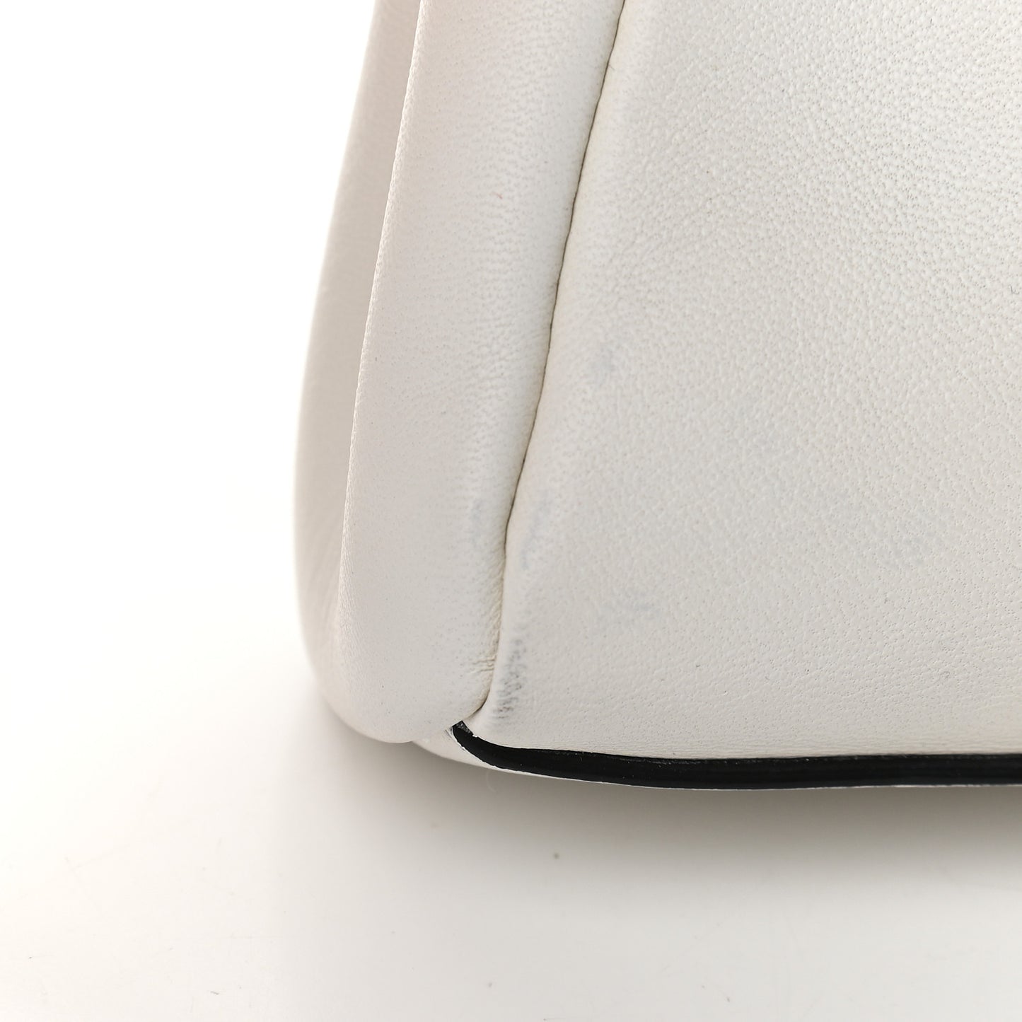 Shiny Nappa Micro Peekaboo Iconic Satchel White