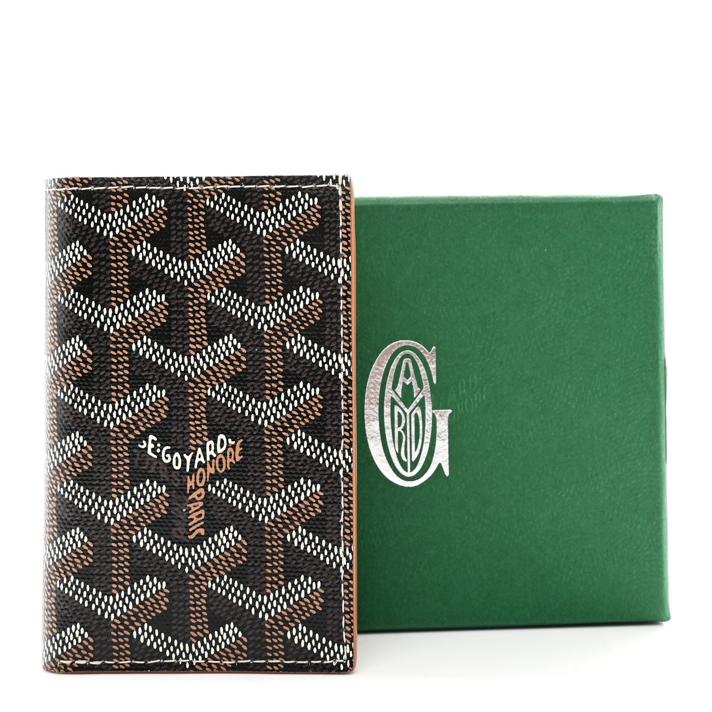 Goyardine Saint Pierre Card Holder Black Gold