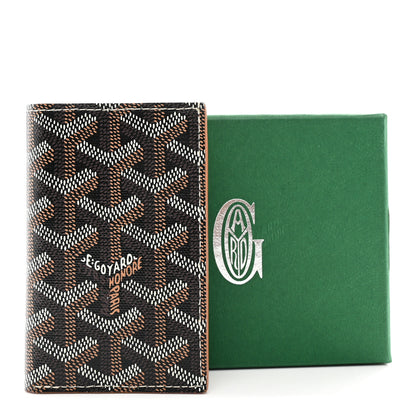 Goyard Goyardine Saint Pierre Card Holder Black Gold 7 of 7