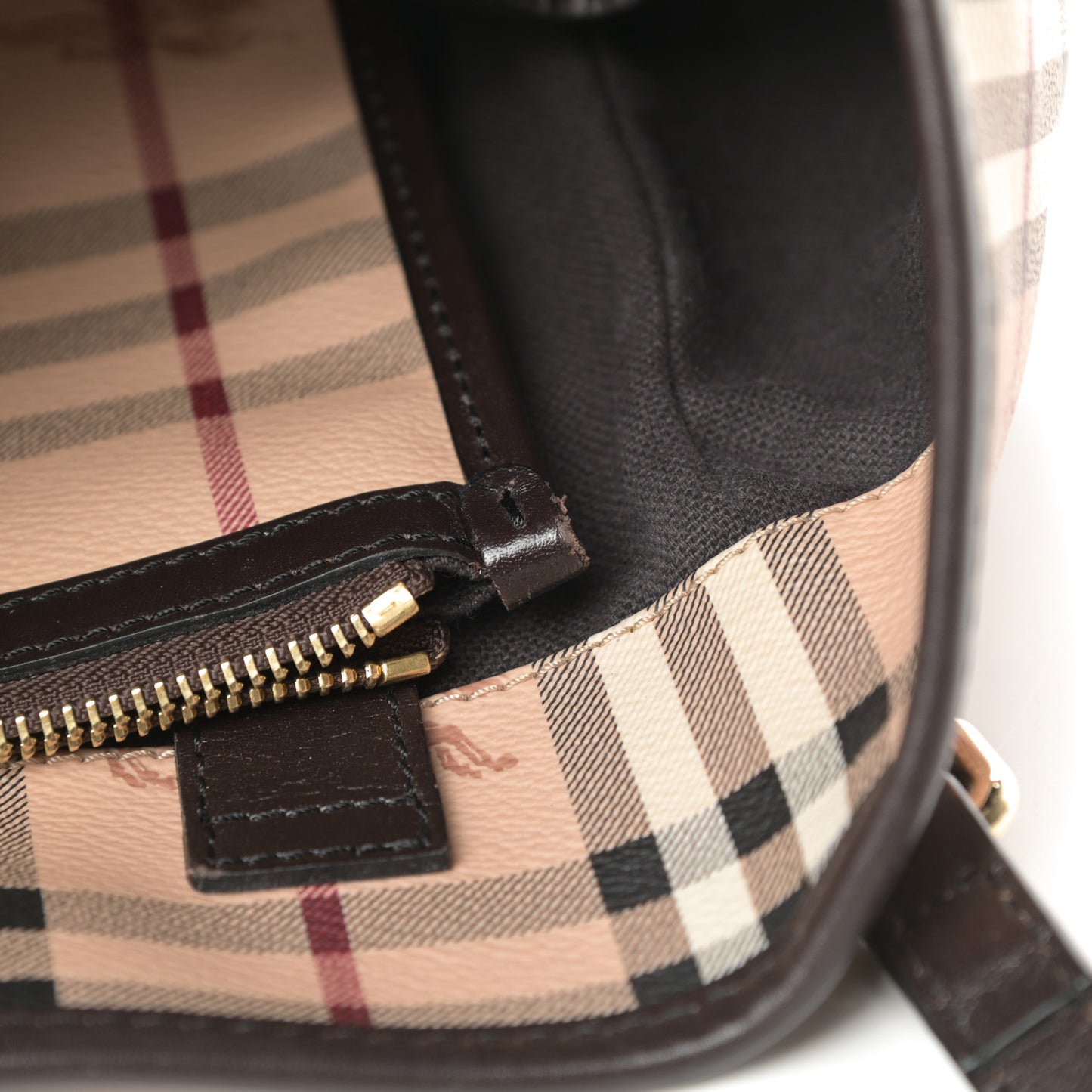 Haymarket Check Small Canterbury Tote Chocolate