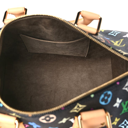 Louis Vuitton Monogram Multicolor Speedy 30 Black 5 of 9
