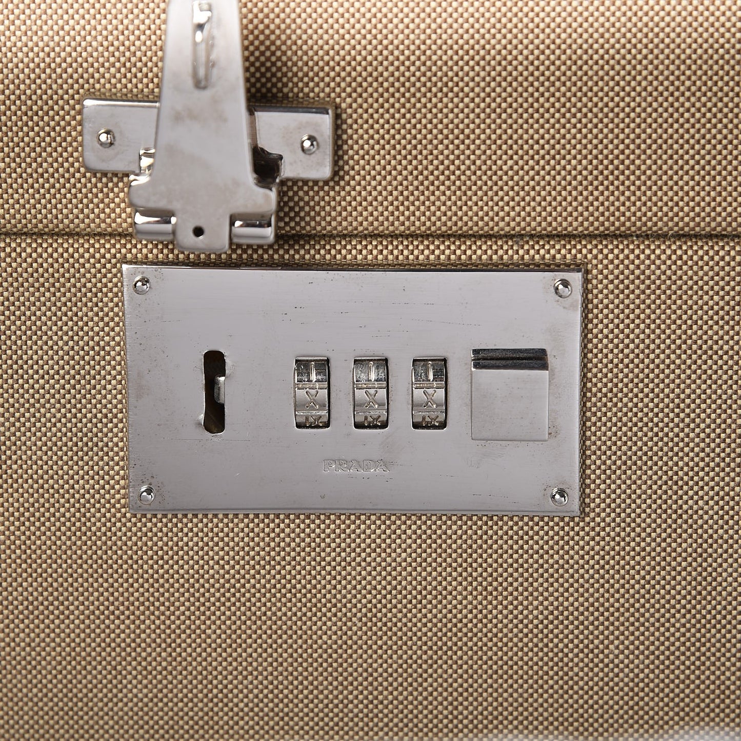 Jacquard Logo Crocodile Trim Suitcase Corda Tabacco