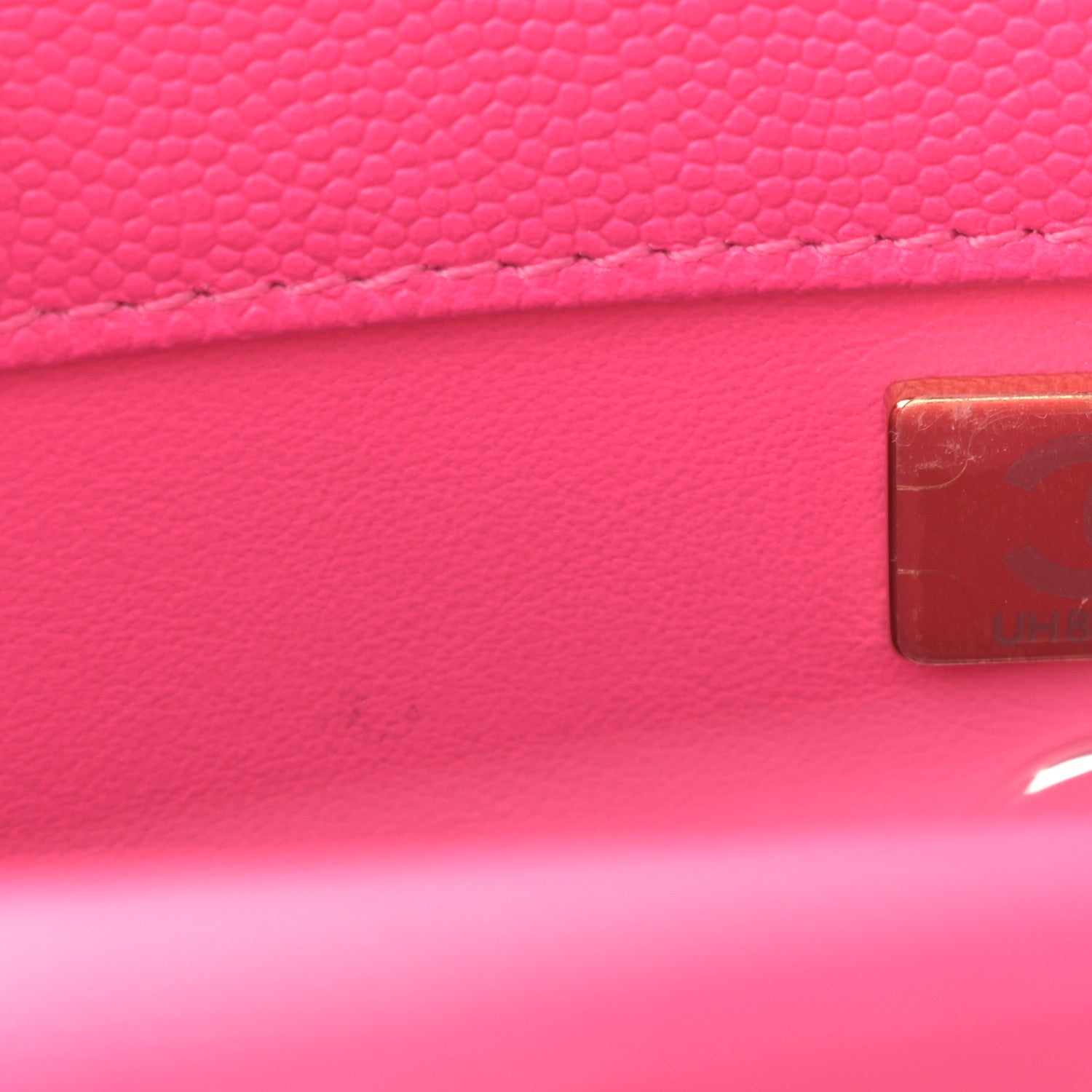 Chanel Caviar Quilted Mini Coco Handle Flap Rose 7 of 9