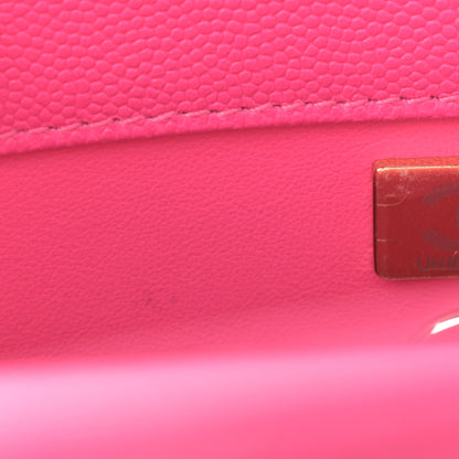 Chanel Caviar Quilted Mini Coco Handle Flap Rose 7 of 9