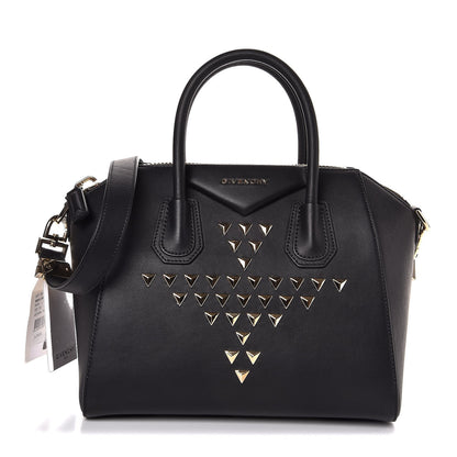Givenchy Calfskin Triangle Studded Small Antigona Black 1 of 8