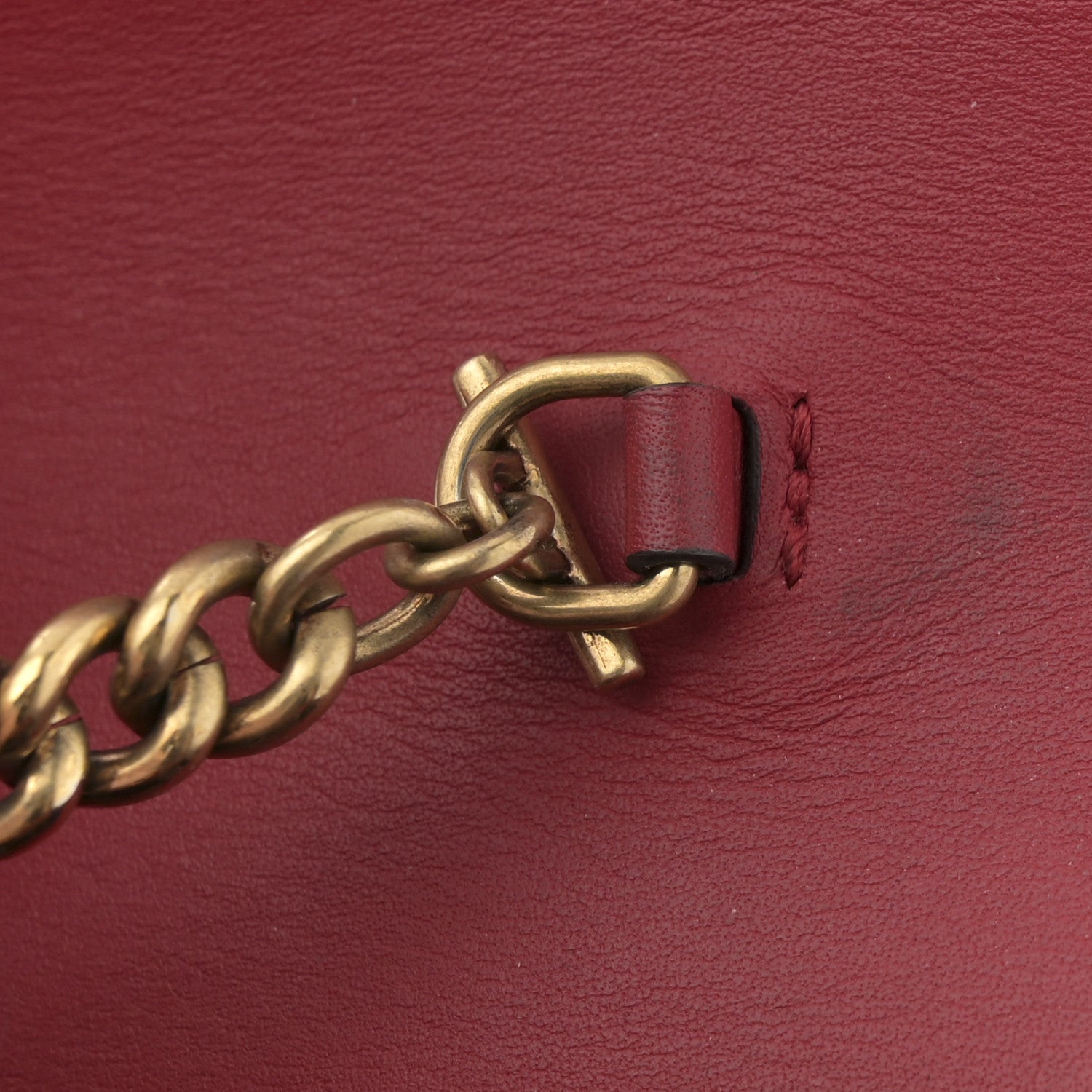 Gucci Calfskin Queen Margaret Chain Wallet Blue Agata Hibiscus Red Mystic White 10 of 10