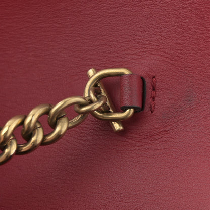 Gucci Calfskin Queen Margaret Chain Wallet Blue Agata Hibiscus Red Mystic White 10 of 10