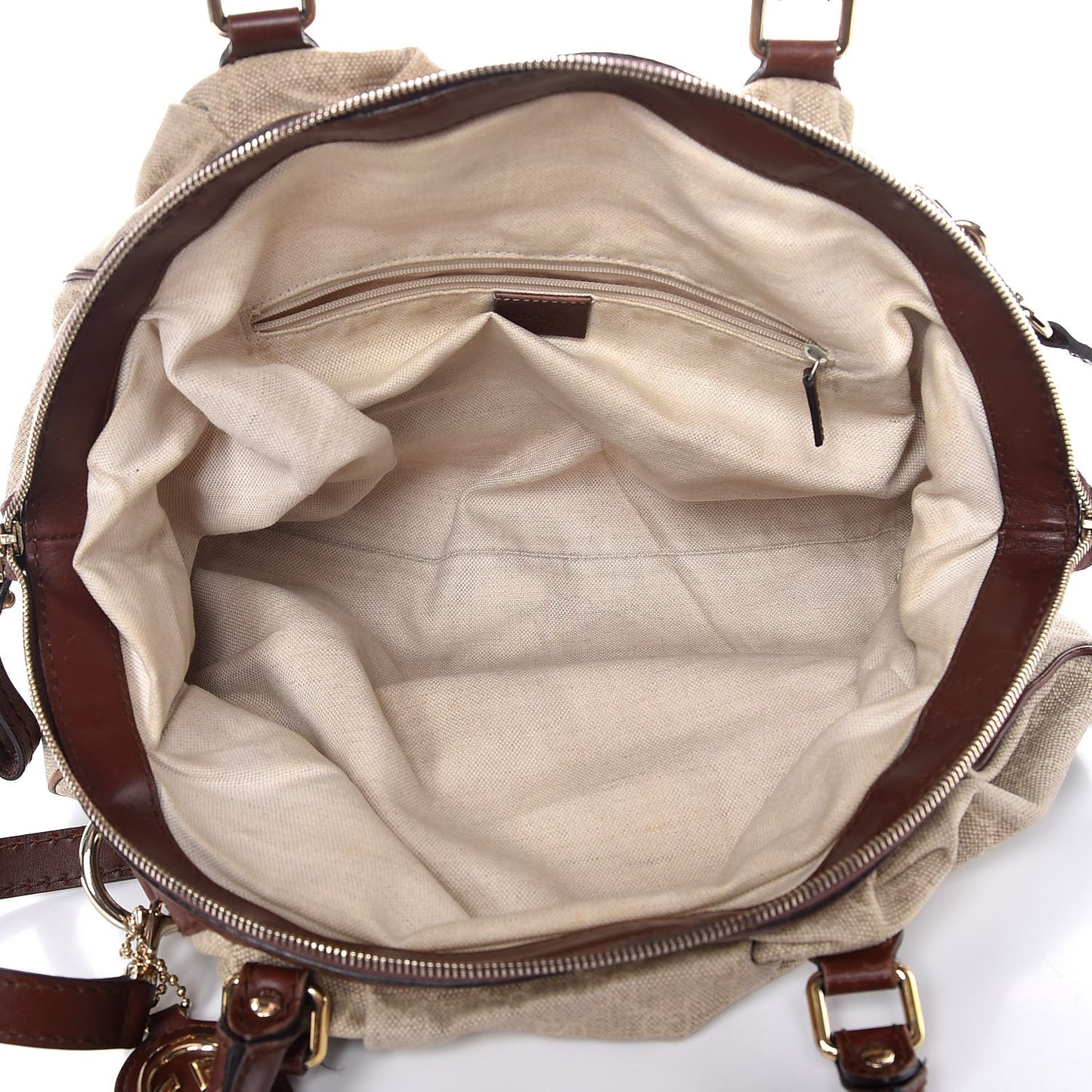 Monogram Cabinato Medium Sukey Boston Brown