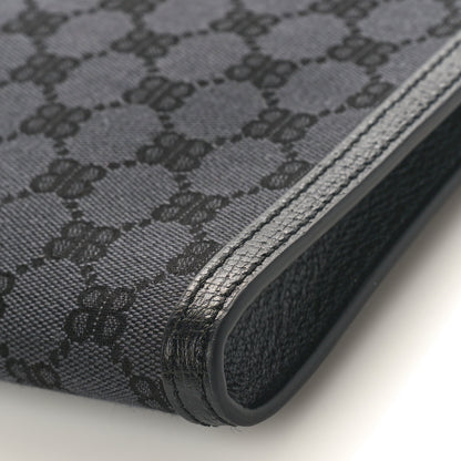Gucci X BALENCIAGA BB Supreme Monogram Web Ophidia Laptop Pouch Black 8 of 8